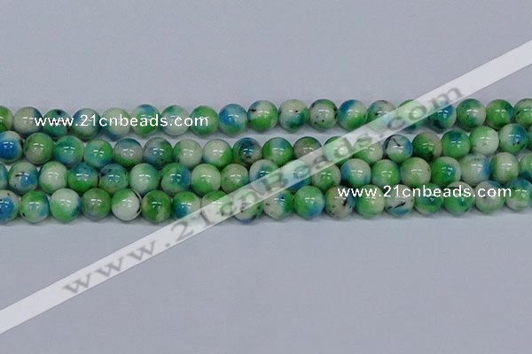 CMJ628 15.5 inches 12mm round rainbow jade beads wholesale