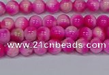 CMJ638 15.5 inches 4mm round rainbow jade beads wholesale