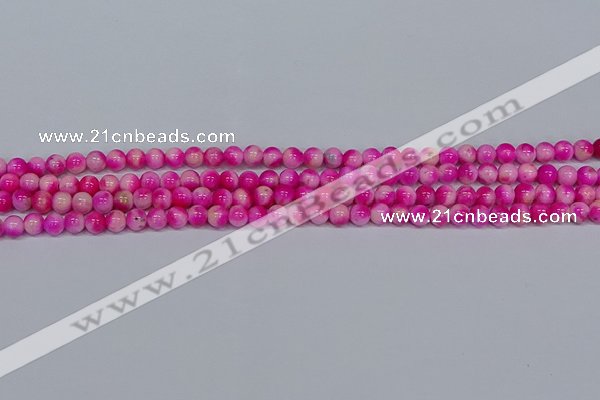 CMJ638 15.5 inches 4mm round rainbow jade beads wholesale