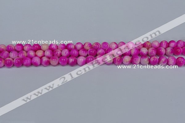 CMJ640 15.5 inches 8mm round rainbow jade beads wholesale