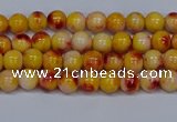 CMJ645 15.5 inches 4mm round rainbow jade beads wholesale