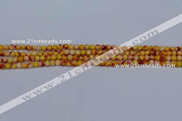 CMJ645 15.5 inches 4mm round rainbow jade beads wholesale