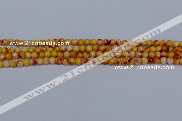 CMJ646 15.5 inches 6mm round rainbow jade beads wholesale