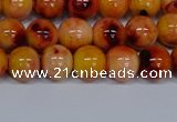 CMJ647 15.5 inches 8mm round rainbow jade beads wholesale