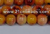 CMJ648 15.5 inches 10mm round rainbow jade beads wholesale