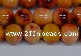 CMJ649 15.5 inches 12mm round rainbow jade beads wholesale