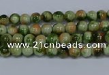 CMJ673 15.5 inches 4mm round rainbow jade beads wholesale