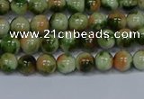 CMJ674 15.5 inches 6mm round rainbow jade beads wholesale