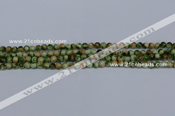 CMJ674 15.5 inches 6mm round rainbow jade beads wholesale