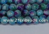 CMJ687 15.5 inches 4mm round rainbow jade beads wholesale