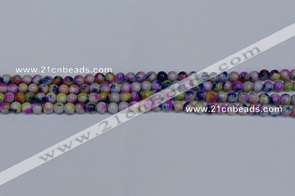 CMJ709 15.5 inches 6mm round rainbow jade beads wholesale