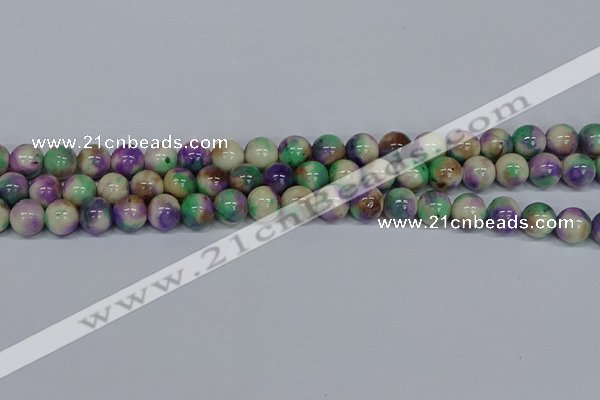 CMJ718 15.5 inches 10mm round rainbow jade beads wholesale