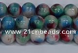 CMJ731 15.5 inches 8mm round rainbow jade beads wholesale