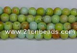 CMJ736 15.5 inches 4mm round rainbow jade beads wholesale