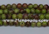 CMJ743 15.5 inches 4mm round rainbow jade beads wholesale