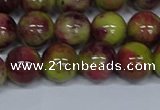 CMJ747 15.5 inches 12mm round rainbow jade beads wholesale