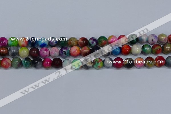 CMJ754 15.5 inches 12mm round rainbow jade beads wholesale