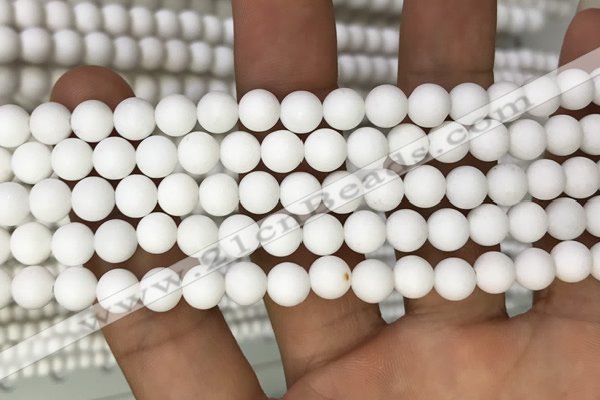 CMJ801 15.5 inches 6mm round matte Mashan jade beads wholesale