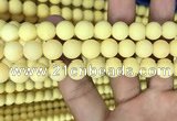CMJ808 15.5 inches 10mm round matte Mashan jade beads wholesale