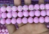 CMJ814 15.5 inches 12mm round matte Mashan jade beads wholesale