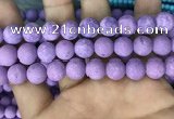 CMJ819 15.5 inches 12mm round matte Mashan jade beads wholesale