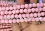 CMJ822 15.5 inches 8mm round matte Mashan jade beads wholesale