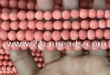 CMJ827 15.5 inches 8mm round matte Mashan jade beads wholesale