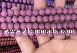CMJ832 15.5 inches 8mm round matte Mashan jade beads wholesale