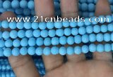 CMJ836 15.5 inches 6mm round matte Mashan jade beads wholesale