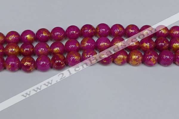 CMJ929 15.5 inches 12mm round Mashan jade beads wholesale