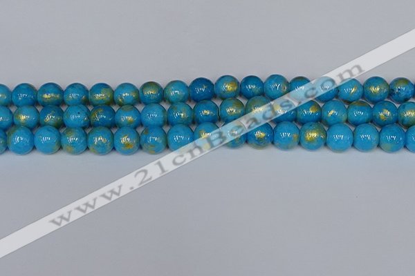 CMJ952 15.5 inches 8mm round Mashan jade beads wholesale