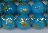 CMJ954 15.5 inches 12mm round Mashan jade beads wholesale