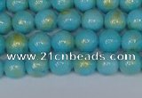 CMJ965 15.5 inches 4mm round Mashan jade beads wholesale