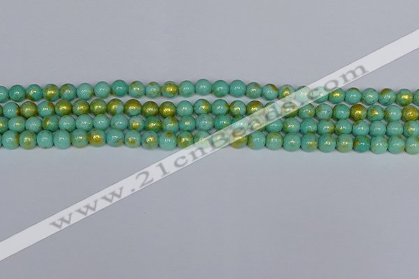 CMJ970 15.5 inches 4mm round Mashan jade beads wholesale