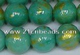 CMJ974 15.5 inches 12mm round Mashan jade beads wholesale