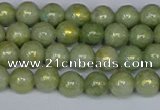 CMJ980 15.5 inches 4mm round Mashan jade beads wholesale