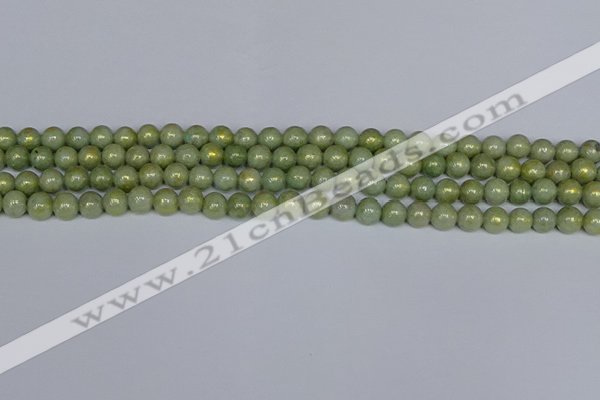 CMJ980 15.5 inches 4mm round Mashan jade beads wholesale