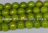 CMJ985 15.5 inches 4mm round Mashan jade beads wholesale