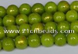 CMJ985 15.5 inches 4mm round Mashan jade beads wholesale