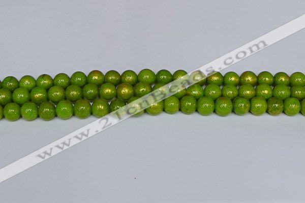 CMJ986 15.5 inches 6mm round Mashan jade beads wholesale