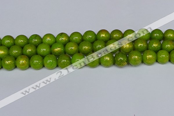 CMJ989 15.5 inches 12mm round Mashan jade beads wholesale