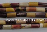 CMK104 15.5 inches 6*11mm tube mookaite beads wholesale