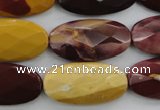 CMK110 15.5 inches 15*30mm faceted oval mookaite beads wholesale