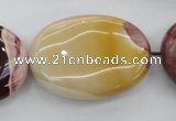 CMK144 15.5 inches 25*35mm oval mookaite beads wholesale