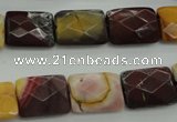 CMK150 15.5 inches 12*16mm faceted rectangle mookaite beads wholesale