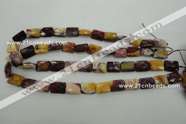 CMK150 15.5 inches 12*16mm faceted rectangle mookaite beads wholesale