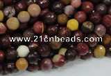 CMK16 15.5 inches 6mm faceted round mookaite beads wholesale