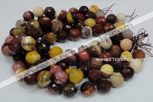 CMK18 15.5 inches 20mm faceted round mookaite beads wholesale