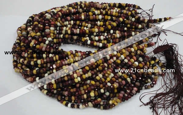 CMK20 15.5 inches 6*8mm faceted rondelle mookaite beads wholesale