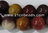 CMK206 15.5 inches 14mm round mookaite gemstone beads wholesale
